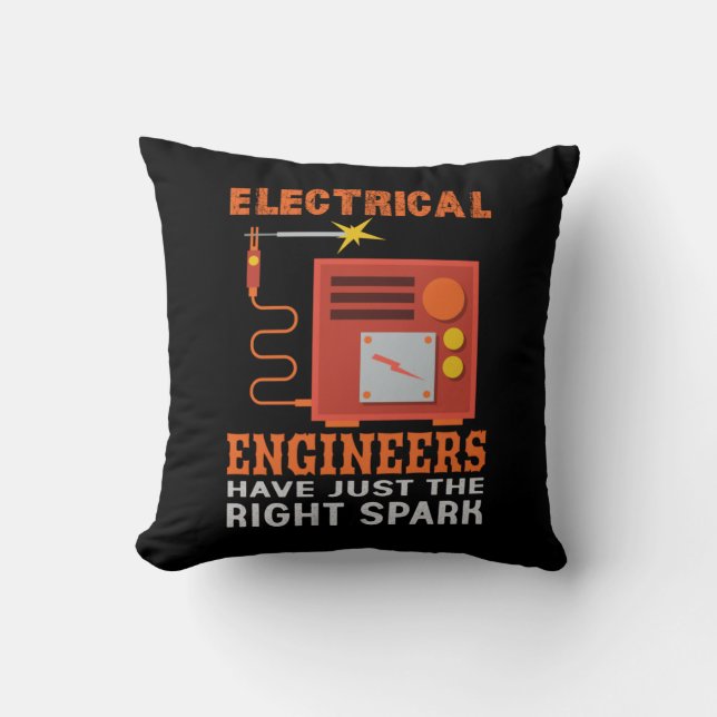 Coussin Les Ingénieurs Électriques Ont Juste Le Bon (Recto)