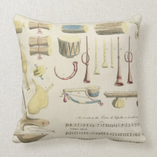 Coussin Les instruments de musique indiens, plaquent 23 de