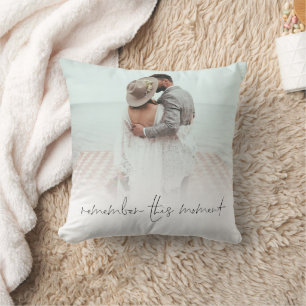 Coussin Les jeunes mariés se souviennent de ce moment de s