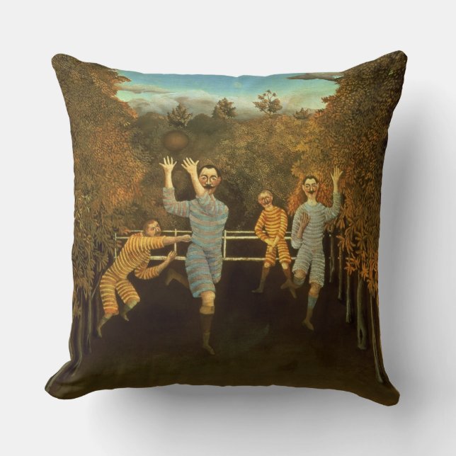Coussin Les joueurs de football, 1908 (huile sur la toile) (Recto)