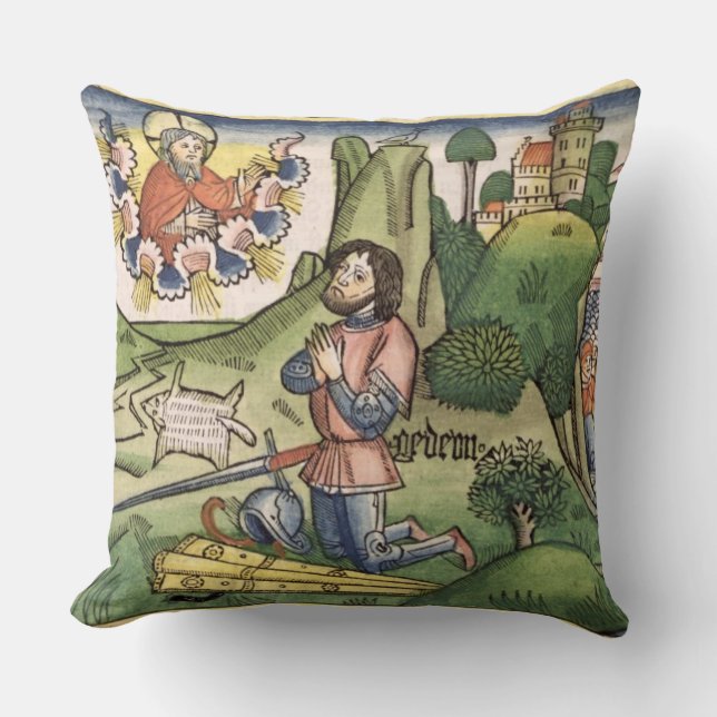 Coussin Les juges 6 36 Gideon éteint l'ouatine, du ' (Recto)