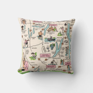 Coussin Les lacs Finger de New York