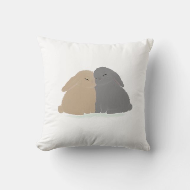 Coussin Les Lapins de l'Amour  (Recto)