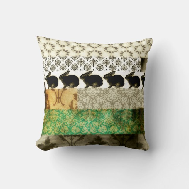 Coussin Les lapins Et Les Choses (Recto)