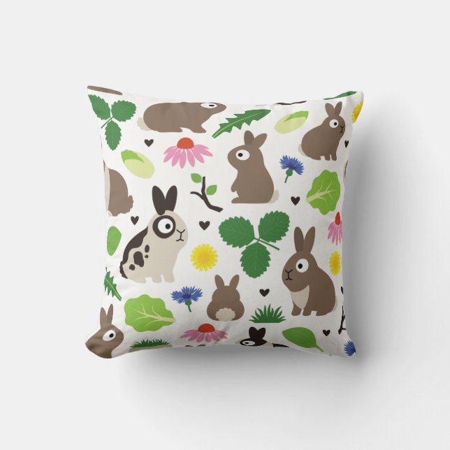 Coussin Les lapins Et Leurs Traitements (Recto)