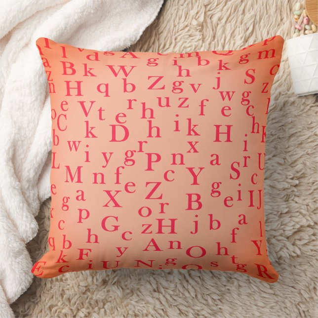 Coussin Les lettres de l'alphabet (Couverture)