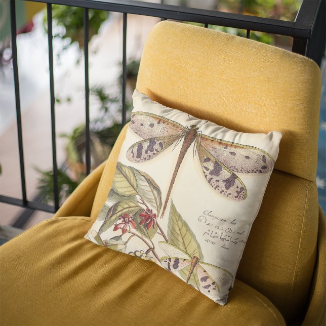 Coussin Les libellules aux Feuilles et aux fruits (Créateur téléchargé)