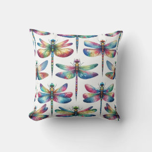 Coussin Les libellules du kaléidoscope