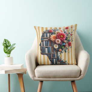 Coussin Les livres sont ma thérapie pour les livres