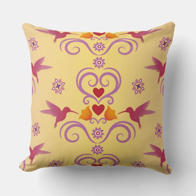 Coussin Les Lovebirds (Recto)