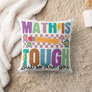 Coussin Les maths c'est dur mais vous êtes encore plus dur