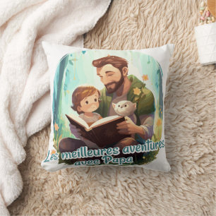 Coussin Les meilleures aventures avec Papa