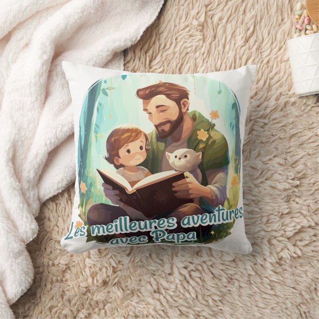 Coussin Les meilleures aventures avec Papa (Couverture)