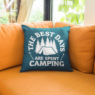 Coussin Les Meilleurs Jours Sont Le Camping Passé