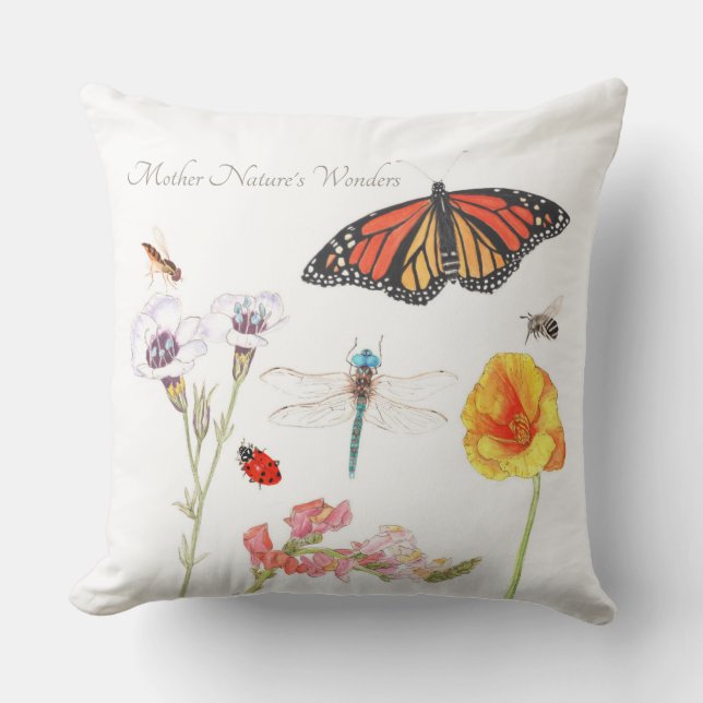Coussin Les merveilles de Mère Nature (Recto)