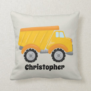 Coussin Les mignons garçons ajouter nom benne camion déco