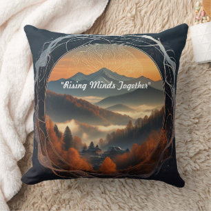 Coussin "Les montagnes rencontrent l'innovation"