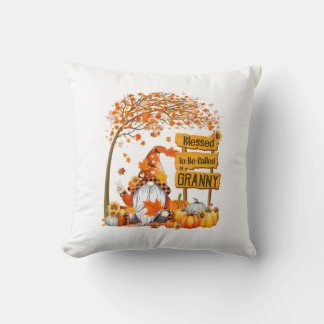 Coussin Les Noël Heureux D'Être Appelés Granny Fall Gnome