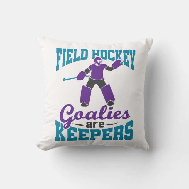 Coussin Les objectifs de hockey sur gazon sont des gardien (Recto)