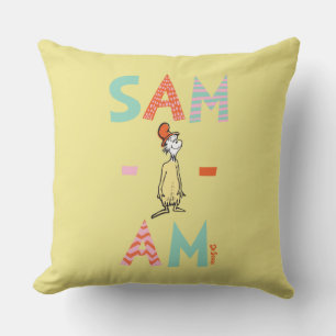 Coussin Les œufs verts et le jambon   Sam-I-Am