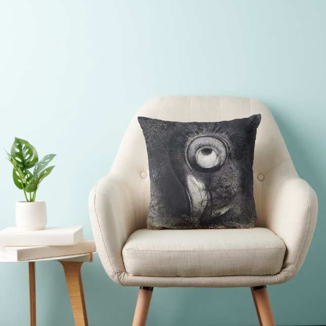 Coussin Les Origines dessin par Odilon Redon (Chaise)