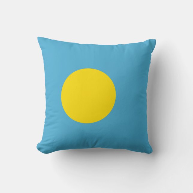Coussin Les Palaos - drapeau de Palauan (Recto)