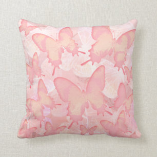 Coussin Les papillons le font - rose