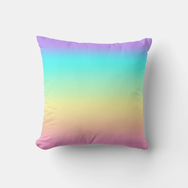 Coussin Les pastels du printemps arc-en-ciel en effervesce (Recto)