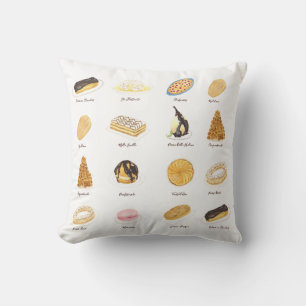 Coussin Les Pâtisserie Françaises