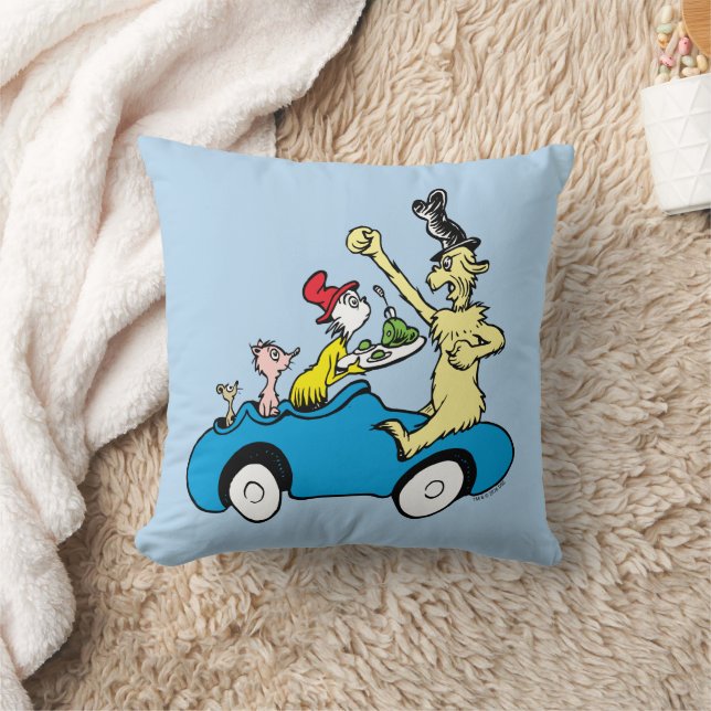 Coussin Les personnages de Dr. Seuss Les œufs verts et le  (Couverture)