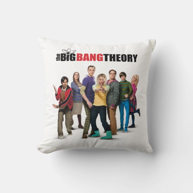 Coussin Les personnages de la théorie du Big Bang (Recto)