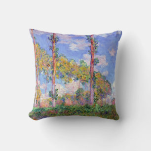 Coussin Les peupliers au soleil, Monet