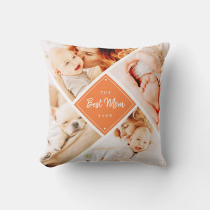 Coussin Les photos de Best Maman Ever Modern Custom