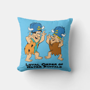 Coussin Les Pierrafeu   Buffles d'eau Fred & Barney