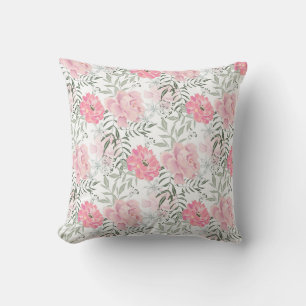 Coussin Les pivoines roses