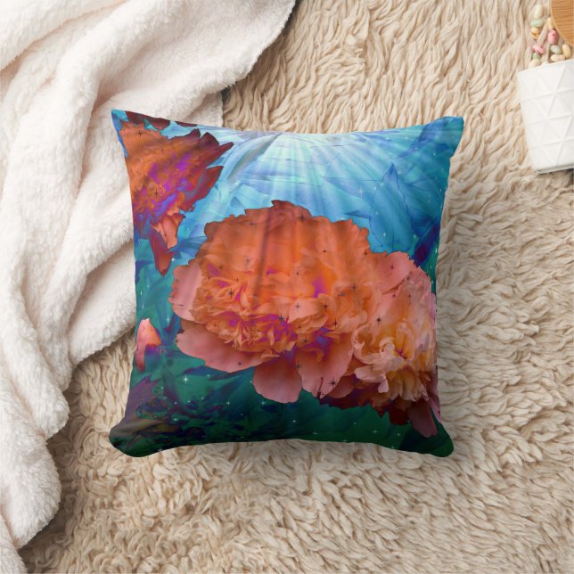Coussin Les pivoines sous l'eau (Couverture)