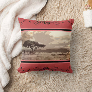 Coussin Les plaines d'Afrique