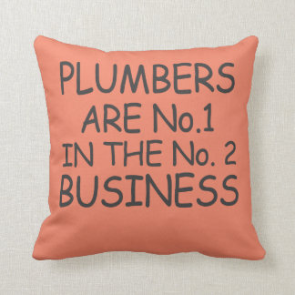 Coussin Les plombiers sont no.1 dans l'affaire no.2