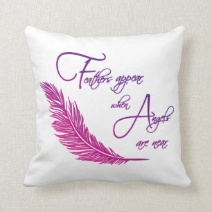 Coussin Les Plumes Apparaissent Lorsque Les Anges Sont Pr