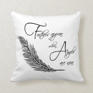 Coussin Les Plumes Apparaissent Lorsque Les Anges Sont Pr