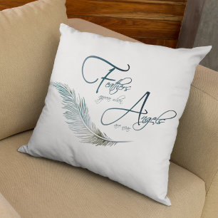 Coussin Les plumes apparaissent lorsque les anges sont prè