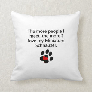 Coussin Les plus amour d'I mon Schnauzer miniature