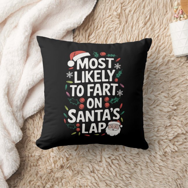 Coussin Les Plus Susceptibles De Commencer Sur Père Noël L (Couverture)