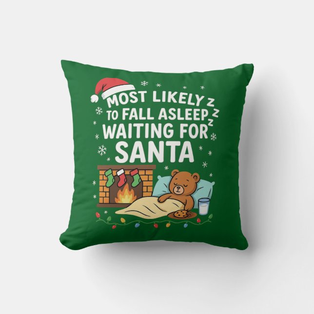 Coussin Les plus susceptibles de s'endormir en attendant P (Recto)