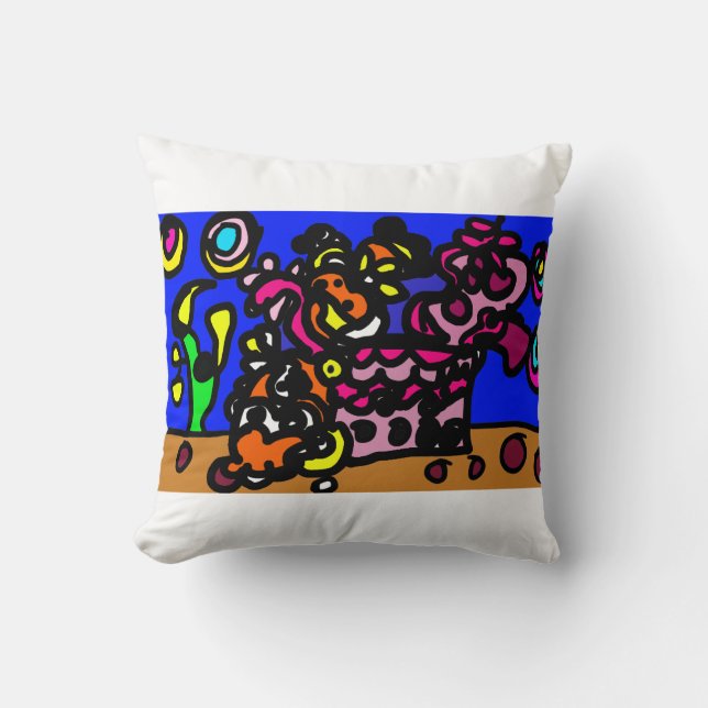 Coussin Les poissons clowns adorent  (Recto)