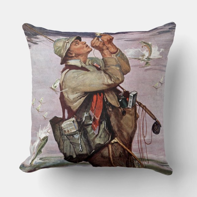 Coussin Les poissons sautent (Recto)