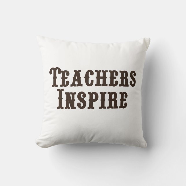 Coussin Les professeurs inspirent (Recto)