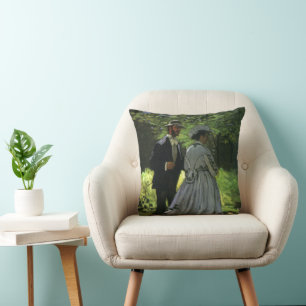 Coussin Les Promeneurs, alias Les Flâneurs par Claude Mone