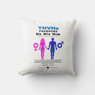 Coussin Les pronouns du YHVH