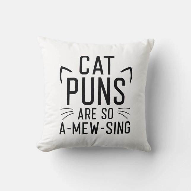 Coussin Les Puns De Chat Sont Si Étonnants (Recto)
